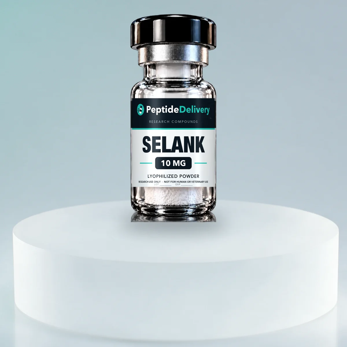 Selank research vial